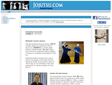 Tablet Screenshot of jojutsu.com